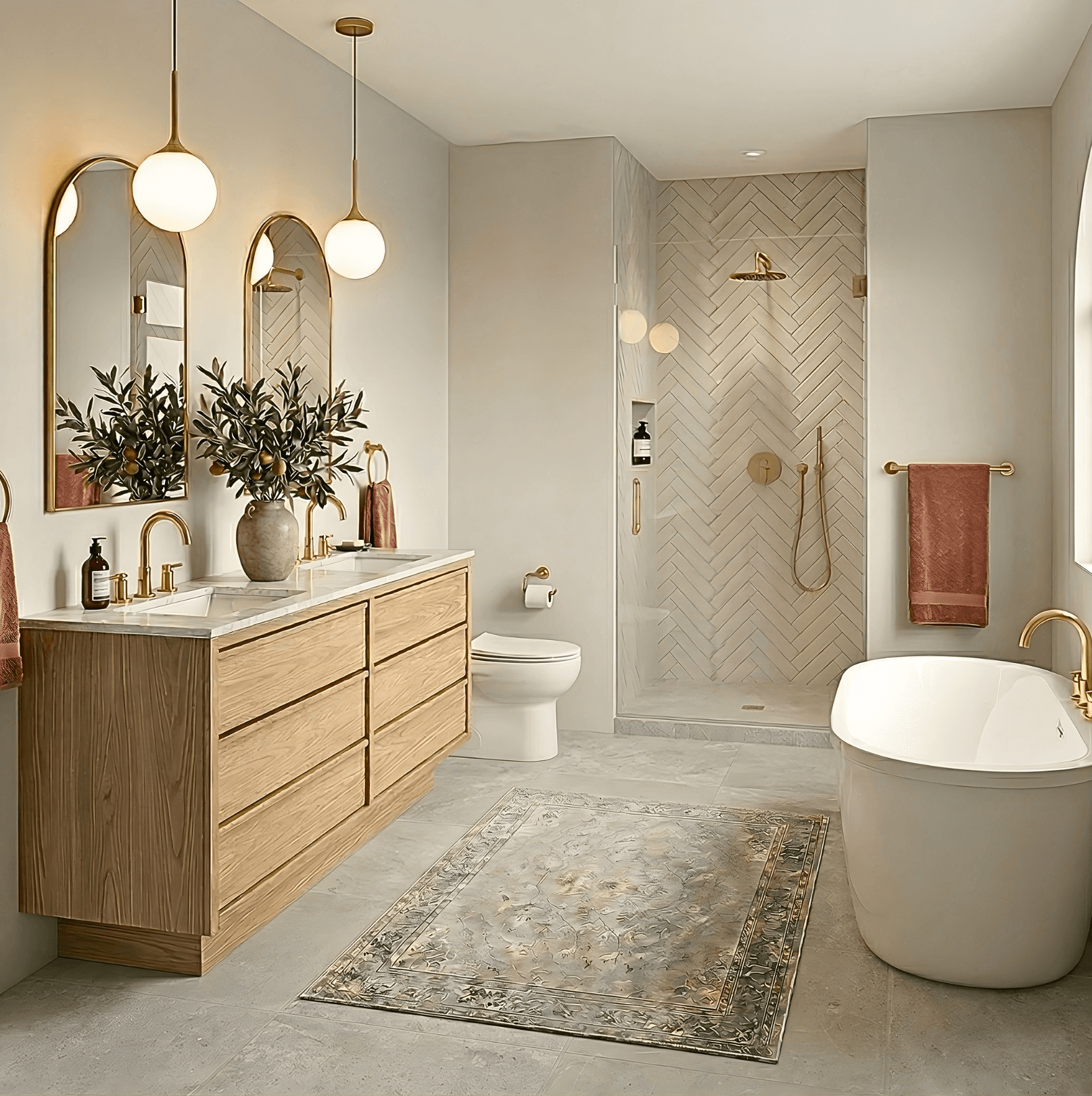 Lightwell bathroom design 1