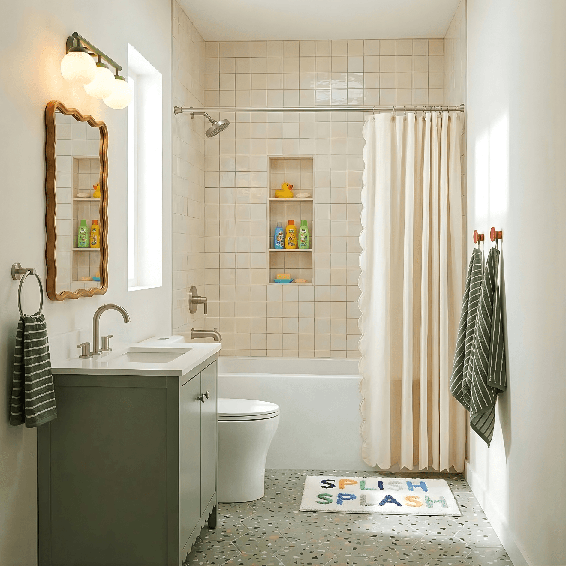 Specklesplash bathroom design 1